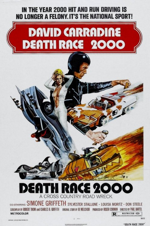 Смотреть фильм Смертельные гонки 2000 года / Death Race 2000 (1975) онлайн в хорошем качестве SATRip