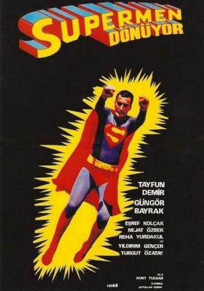 Смотреть фильм Супермен по-турецки / Süpermen Dönüyor (1979) онлайн в хорошем качестве SATRip