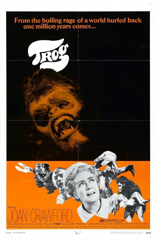 Смотреть фильм Трог / Trog (1970) онлайн в хорошем качестве SATRip