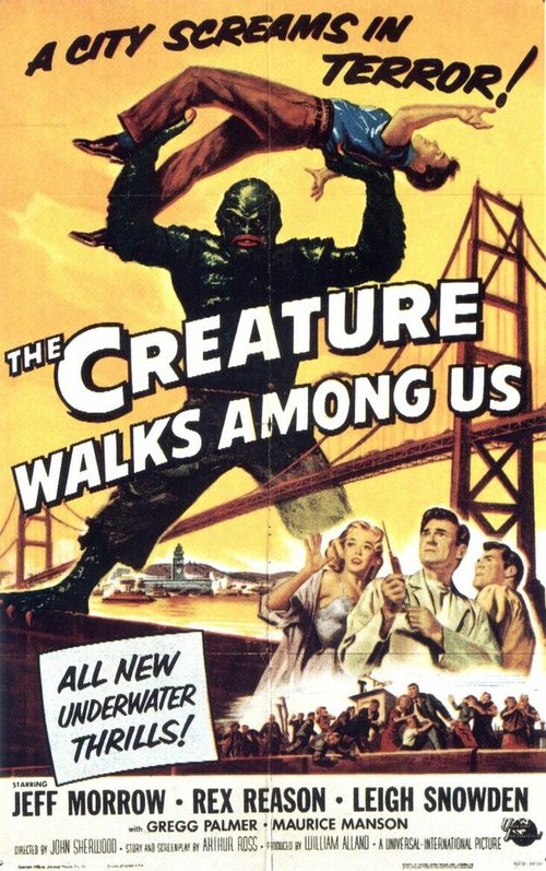 Смотреть фильм Тварь ходит среди нас / The Creature Walks Among Us (1956) онлайн в хорошем качестве SATRip