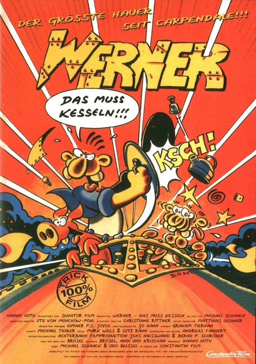 Смотреть фильм Вернер. Поцелуй меня в... / Werner - Das muss kesseln!!! (1996) онлайн в хорошем качестве HDRip