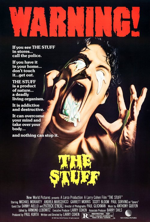Смотреть фильм Вкусная дрянь / The Stuff (1985) онлайн в хорошем качестве SATRip