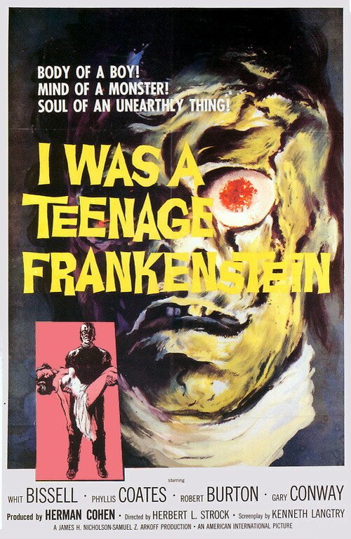 Смотреть фильм Я был молодым Франкенштейном / I Was a Teenage Frankenstein (1957) онлайн в хорошем качестве SATRip