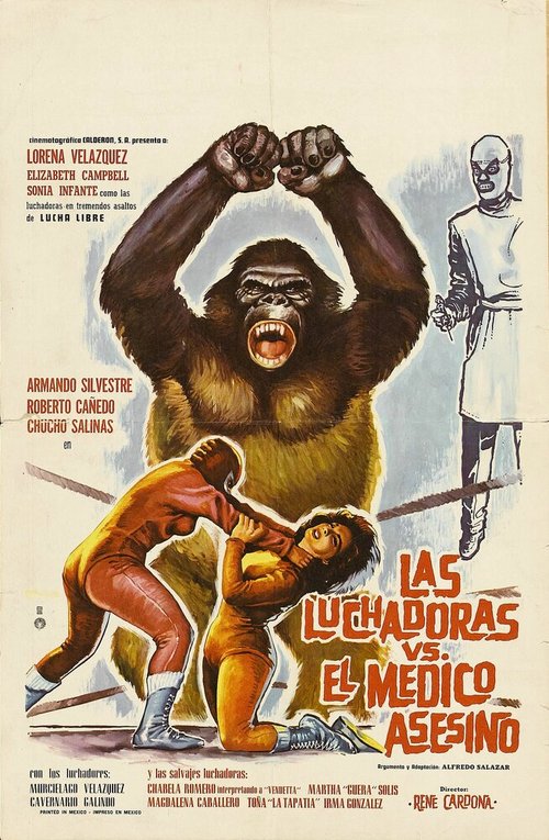 Смотреть фильм Женщины-рестлеры против врача-убийцы / Las luchadoras contra el médico asesino (1963) онлайн в хорошем качестве SATRip