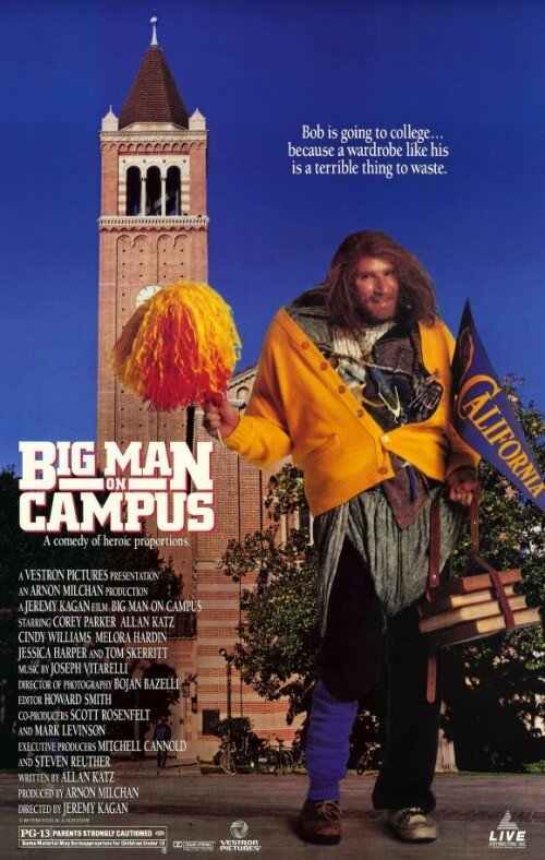 Смотреть фильм Большой человек в университетском городке / Big Man on Campus (1989) онлайн в хорошем качестве SATRip