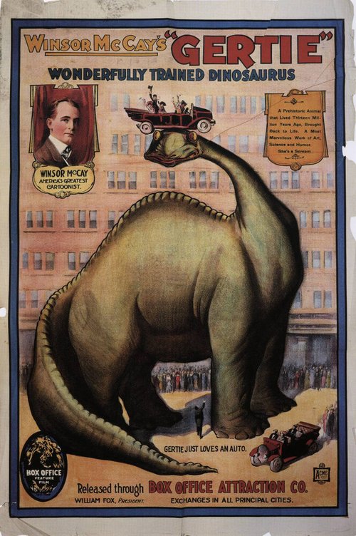 Смотреть фильм Динозавр Герти / Gertie the Dinosaur (1914) онлайн 