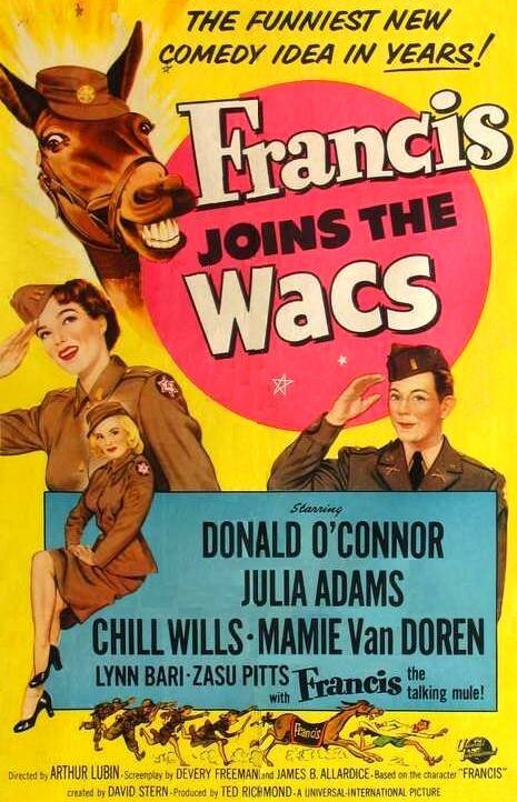 Смотреть фильм Френсис и девушки в форме / Francis Joins the WACS (1954) онлайн в хорошем качестве SATRip