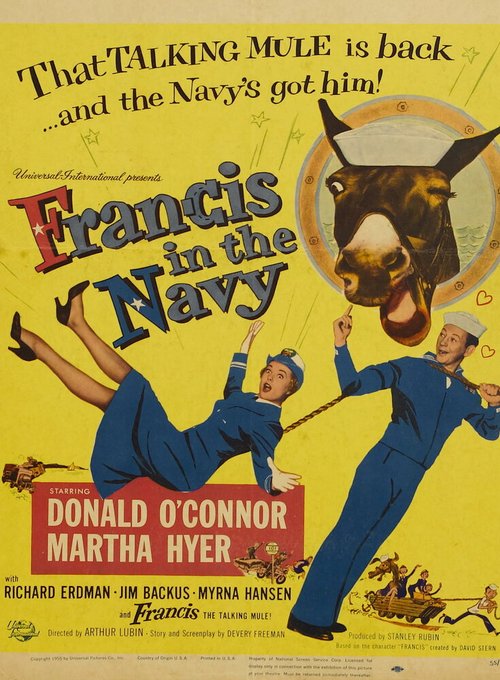Смотреть фильм Фрэнсис на флоте / Francis in the Navy (1955) онлайн в хорошем качестве SATRip