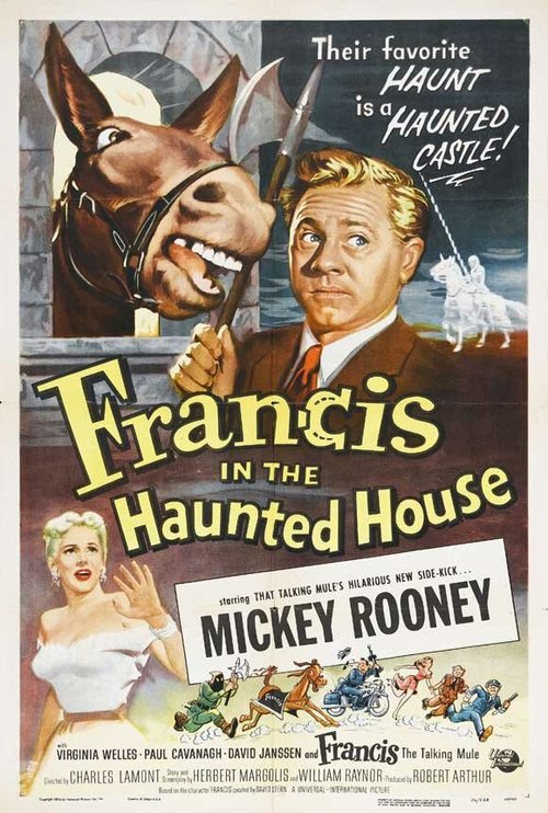 Смотреть фильм Фрэнсис в доме с приведениями / Francis in the Haunted House (1956) онлайн в хорошем качестве SATRip