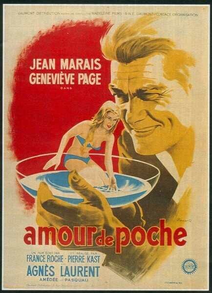 Смотреть фильм Обнажённая у него в кармане / Un amour de poche (1957) онлайн в хорошем качестве SATRip
