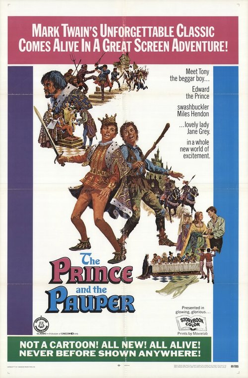 Смотреть фильм Приключения принца и нищего / The Adventures of the Prince and the Pauper (1969) онлайн в хорошем качестве SATRip