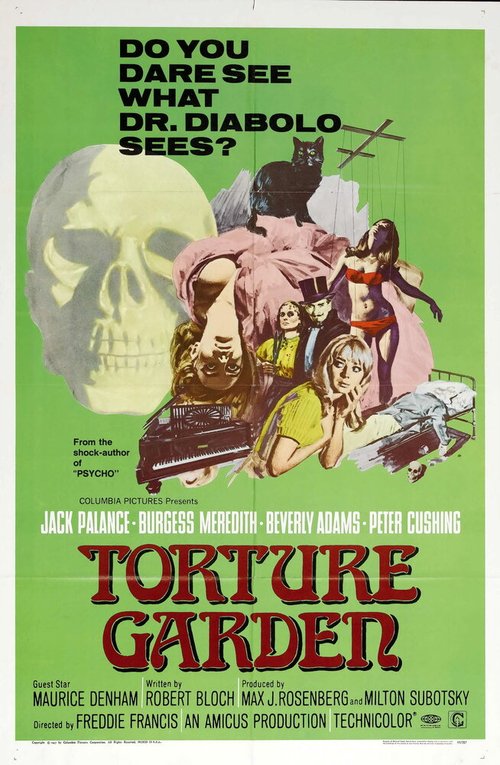 Смотреть фильм Сад пыток / Torture Garden (1967) онлайн в хорошем качестве SATRip