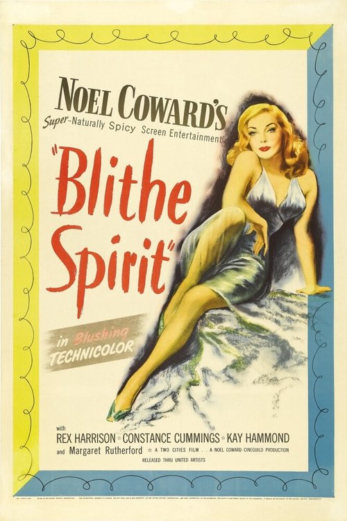 Смотреть фильм Весёлое привидение / Blithe Spirit (1945) онлайн в хорошем качестве SATRip