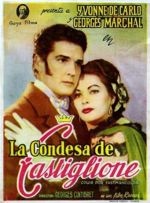 Смотреть фильм Графиня ди Кастильоне / La contessa di Castiglione (1954) онлайн в хорошем качестве SATRip