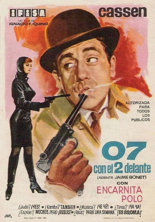 Смотреть фильм 07 и двое перед ним (Агент: Хайме Боне) / 07 con el 2 delante (Agente: Jaime Bonet) (1966) онлайн в хорошем качестве SATRip