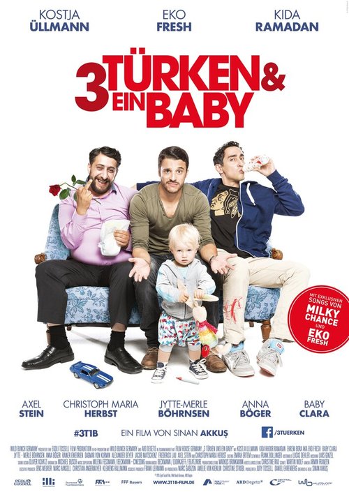 Смотреть фильм 3 турка и 1 младенец / 3 Türken & ein Baby (2015) онлайн в хорошем качестве HDRip