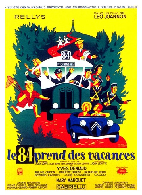 Смотреть фильм 84-й берет отпуск / Le 84 prend des vacances (1949) онлайн в хорошем качестве SATRip