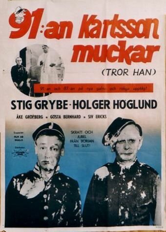 Смотреть фильм 91:an Karlsson muckar (tror han) (1959) онлайн в хорошем качестве SATRip