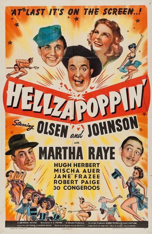 Смотреть фильм Ад раскрылся / Hellzapoppin' (1941) онлайн в хорошем качестве SATRip
