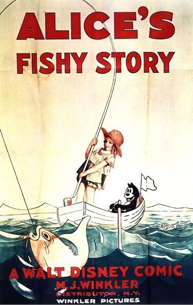 Смотреть фильм Алиса на рыбалке / Alice's Fishy Story (1924) онлайн 