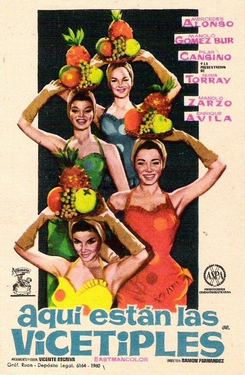 Смотреть фильм Aquí están las vicetiples (1961) онлайн в хорошем качестве SATRip