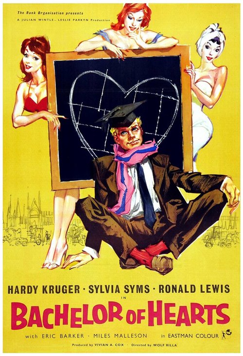 Смотреть фильм Bachelor of Hearts (1958) онлайн в хорошем качестве SATRip