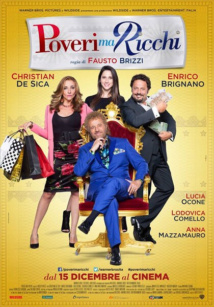 Смотреть фильм Бедные, но богатые / Poveri ma ricchi (2016) онлайн в хорошем качестве CAMRip