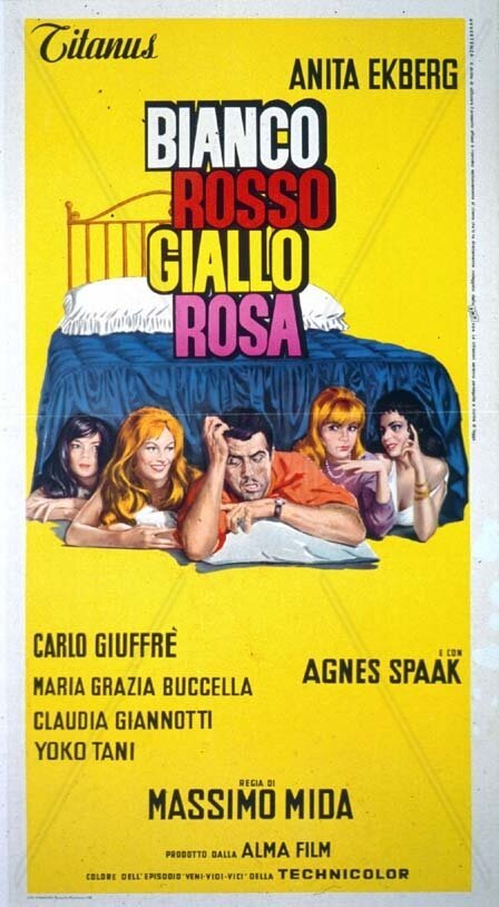 Смотреть фильм Бело-красно-жёлтая  роза / Bianco, rosso, giallo, rosa (1964) онлайн в хорошем качестве SATRip