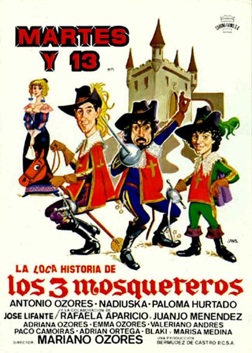 Смотреть фильм Безумная история трёх мушкетёров / La loca historia de los tres mosqueteros (1983) онлайн в хорошем качестве SATRip