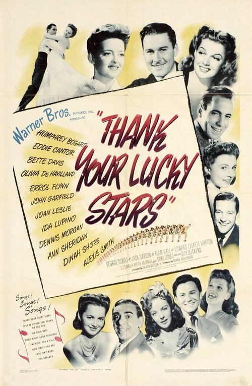 Смотреть фильм Благодари судьбу / Thank Your Lucky Stars (1943) онлайн в хорошем качестве SATRip