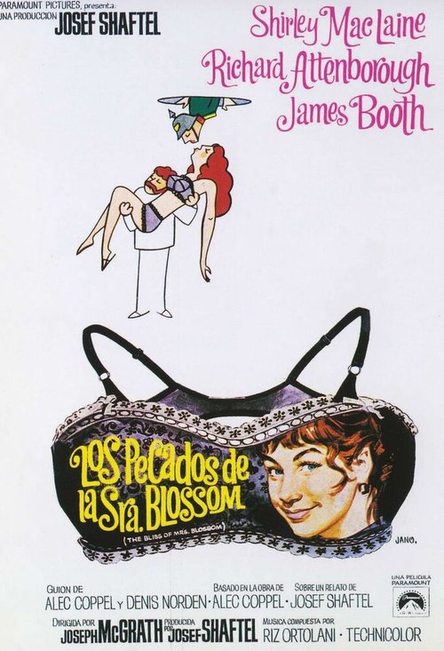 Смотреть фильм Блаженство миссис Блоссом / The Bliss of Mrs. Blossom (1968) онлайн в хорошем качестве SATRip