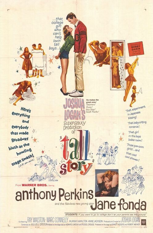 Смотреть фильм Большая история / Tall Story (1960) онлайн в хорошем качестве SATRip