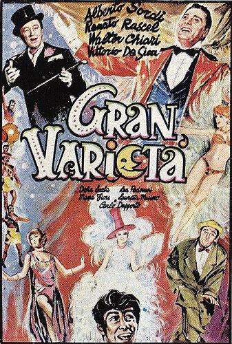 Смотреть фильм Большое разнообразие / Gran varietà (1954) онлайн в хорошем качестве SATRip