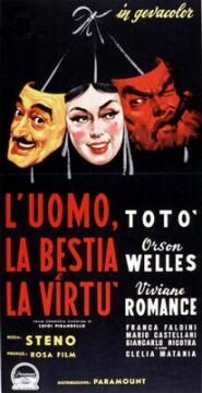 Смотреть фильм Человек, зверь и добродетель / L'uomo, la bestia e la virtù (1953) онлайн в хорошем качестве SATRip