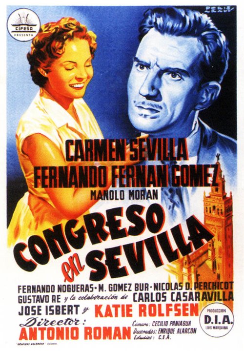 Смотреть фильм Congreso en Sevilla (1955) онлайн в хорошем качестве SATRip
