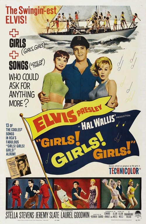 Смотреть фильм Девочки! Девочки! Девочки! / Girls! Girls! Girls! (1962) онлайн в хорошем качестве SATRip