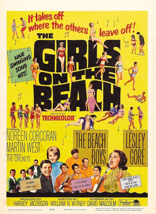 Смотреть фильм Девочки на пляже / The Girls on the Beach (1965) онлайн в хорошем качестве SATRip