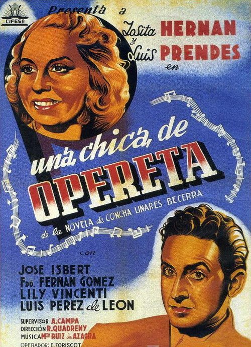 Смотреть фильм Девушка из оперетты / Una chica de opereta (1944) онлайн в хорошем качестве SATRip