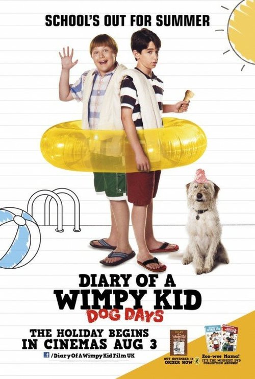 Смотреть фильм Дневник слабака 3 / Diary of a Wimpy Kid: Dog Days (2012) онлайн в хорошем качестве HDRip