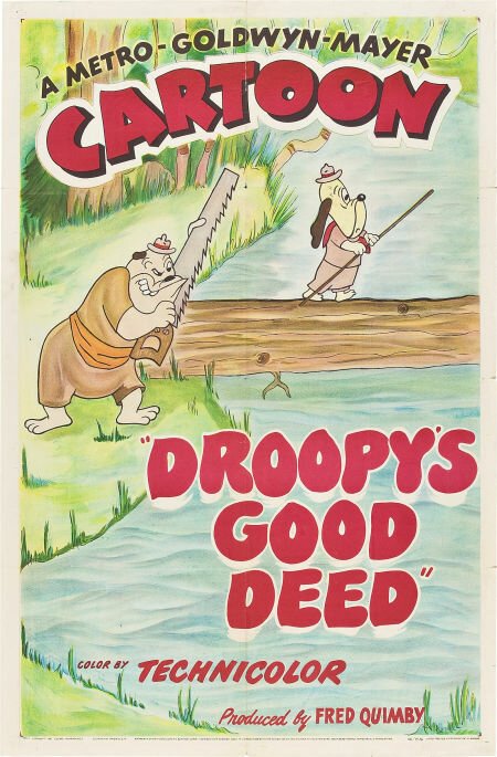 Смотреть фильм Добрые дела Друпи / Droopy's Good Deed (1951) онлайн 