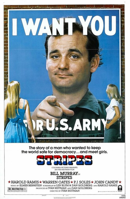 Смотреть фильм Добровольцы поневоле / Stripes (1981) онлайн в хорошем качестве SATRip