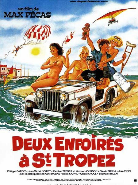 Смотреть фильм Два придурка в Сан-Тропе / Deux enfoirés à Saint-Tropez (1986) онлайн в хорошем качестве SATRip