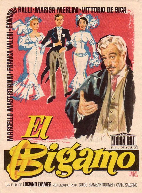Смотреть фильм Двоеженец / Il bigamo (1955) онлайн в хорошем качестве SATRip