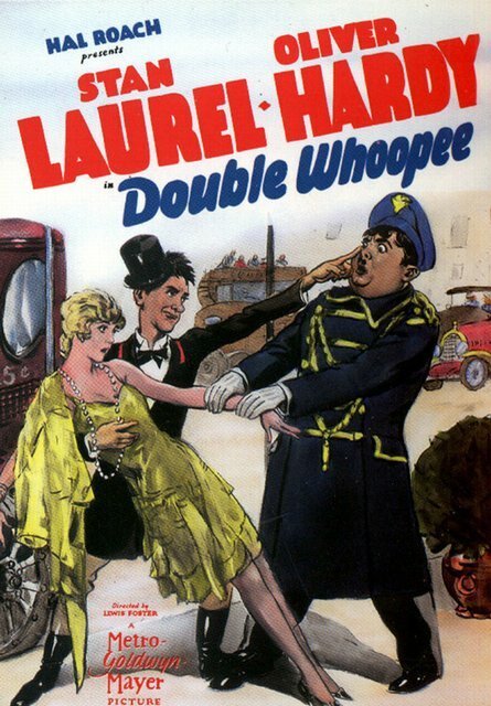 Смотреть фильм Двойной кутеж / Double Whoopee (1929) онлайн 