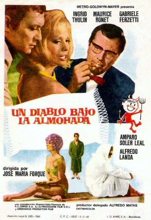 Смотреть фильм Дьявол под подушкой / Un diablo bajo la almohada (1968) онлайн в хорошем качестве SATRip