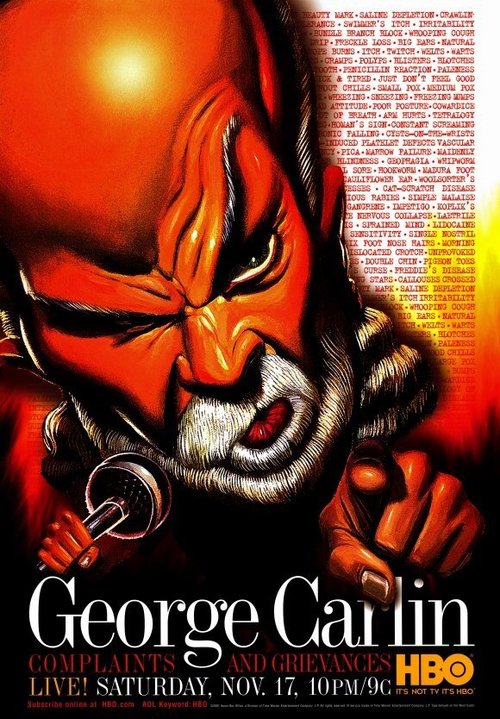 Смотреть фильм Джордж Карлин: Жалобы и недовольства / George Carlin: Complaints & Grievances (2001) онлайн в хорошем качестве HDRip