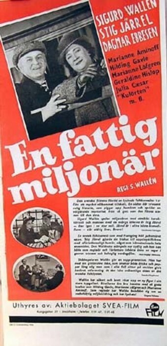 Смотреть фильм En fattig miljonär (1941) онлайн в хорошем качестве SATRip