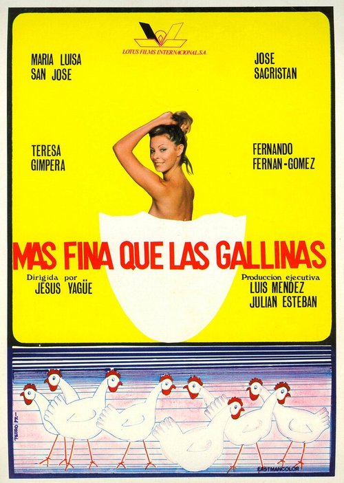 Смотреть фильм Это лучше, чем цыпочки / Más fina que las gallinas (1977) онлайн 