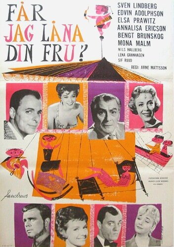 Смотреть фильм Får jag låna din fru? (1959) онлайн в хорошем качестве SATRip