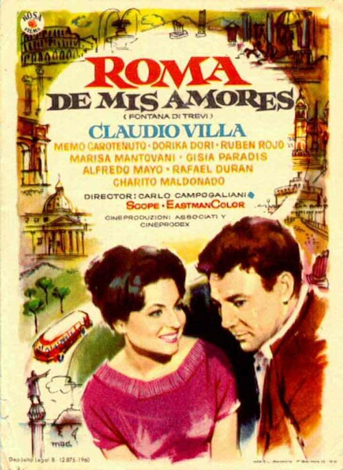 Смотреть фильм Фонтан Треви / Fontana di Trevi (1960) онлайн в хорошем качестве SATRip